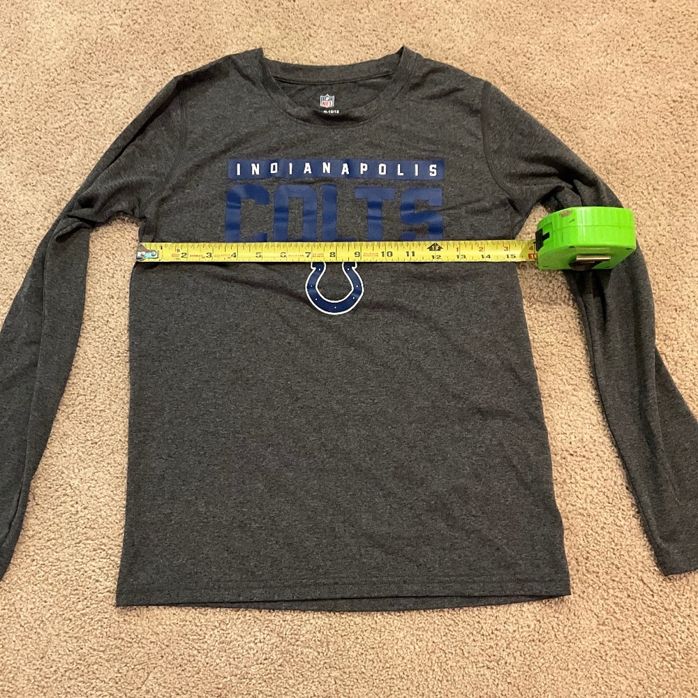 Boys Indianapolis Colts Long Sleeve Shirt Size M 10/12